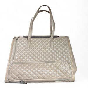 Women's Faux Leather quilted Laptop tote Bag